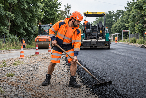 Straßenarbeiter in High-Vis Sobral Kleidung